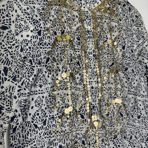 Figue Embellished Tunic Top Shirt Women’s Size Small - Picture 8 of 9